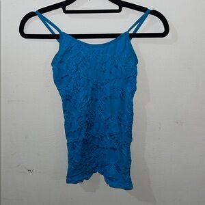 Soho Girls Vibrant Blue Ruffled Camisole
